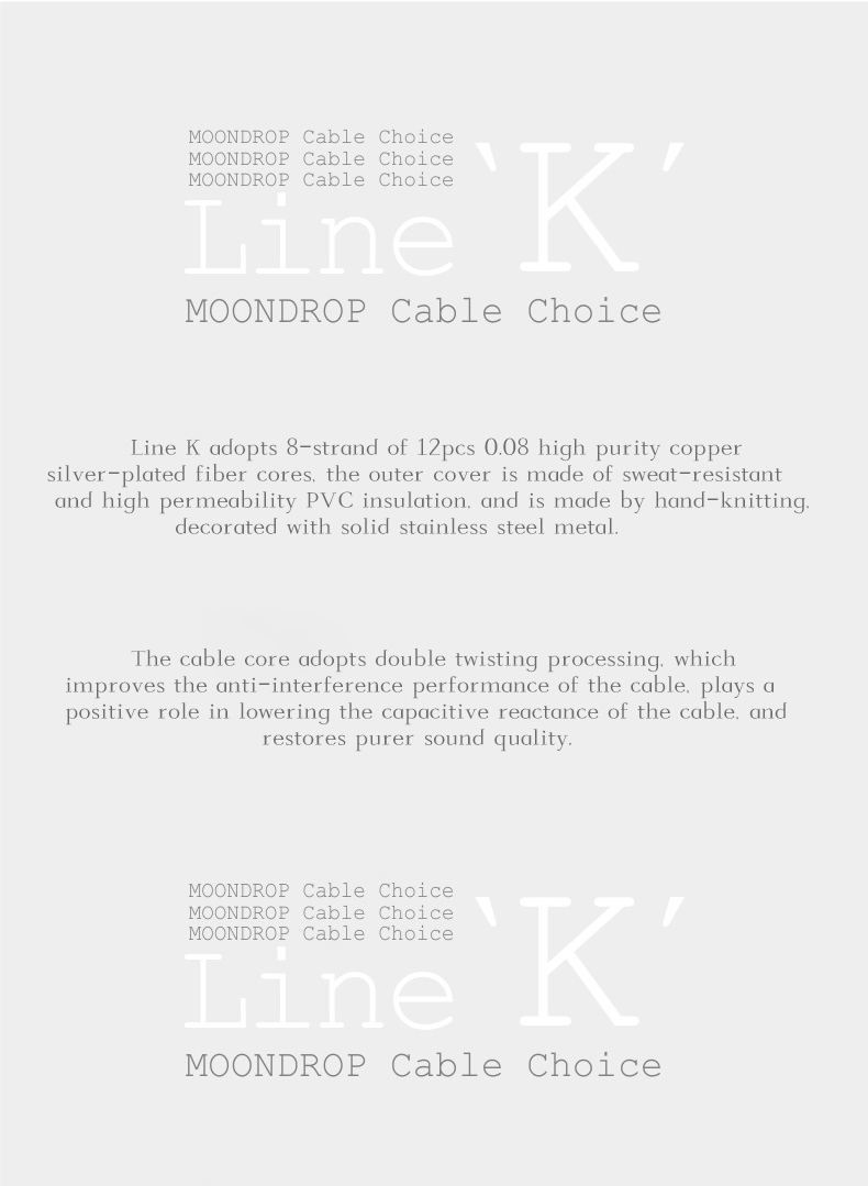MoonDrop K Line Upgrade Cable